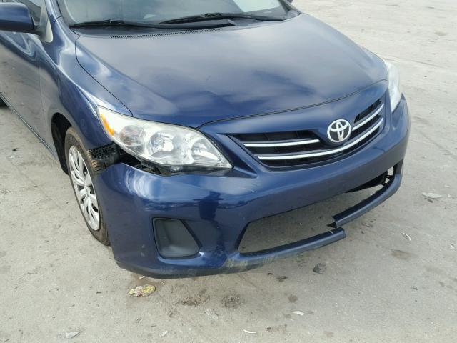 5YFBU4EE3DP086585 - 2013 TOYOTA COROLLA BA BLUE photo 9