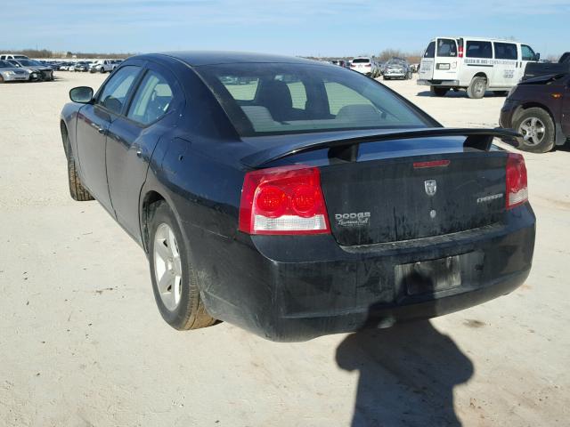 2B3KA43D09H521595 - 2009 DODGE CHARGER BLACK photo 3