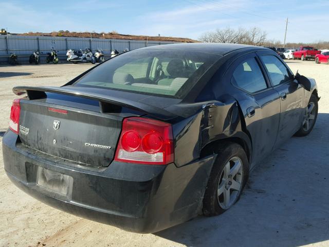 2B3KA43D09H521595 - 2009 DODGE CHARGER BLACK photo 4