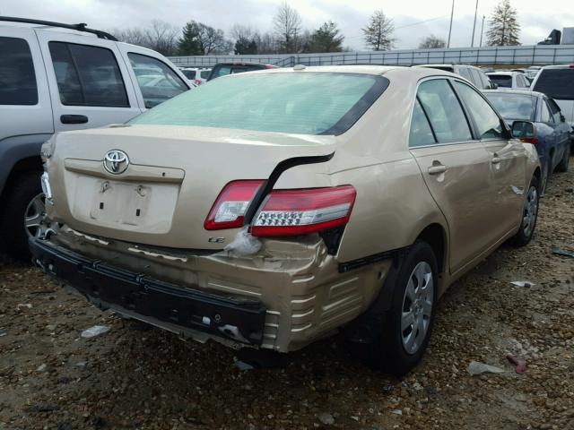 4T4BF3EKXAR018116 - 2010 TOYOTA CAMRY BASE GOLD photo 4