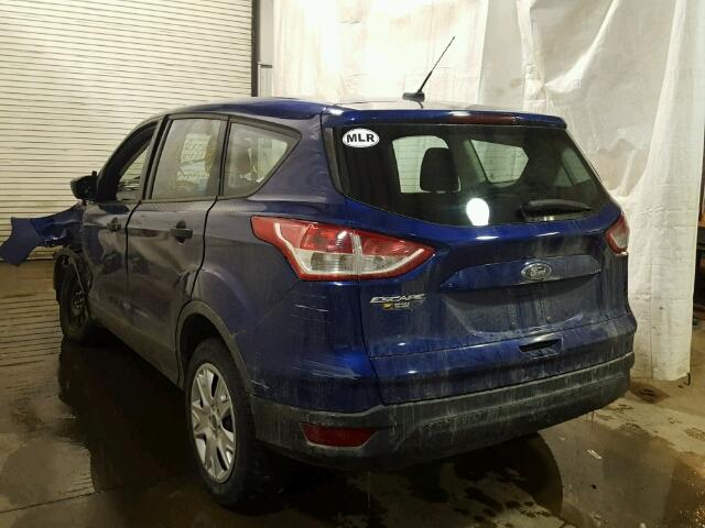 1FMCU0F74DUC60255 - 2013 FORD ESCAPE S BLUE photo 3