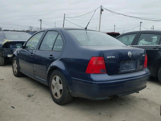 3VWSE69M42M131318 - 2002 VOLKSWAGEN JETTA GLS BLUE photo 3