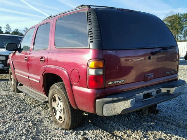 1GNEC13Z64R157280 - 2004 CHEVROLET TAHOE C150 MAROON photo 3