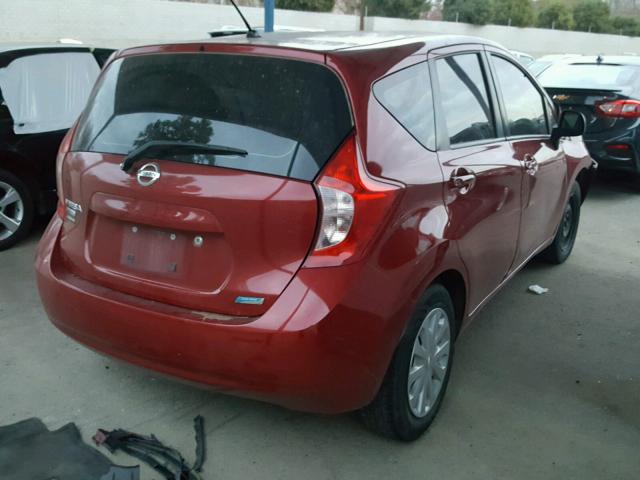 3N1CE2CP7EL390062 - 2014 NISSAN VERSA NOTE RED photo 4