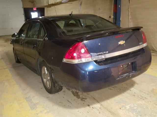 2G1WT57K691190211 - 2009 CHEVROLET IMPALA 1LT BLUE photo 3