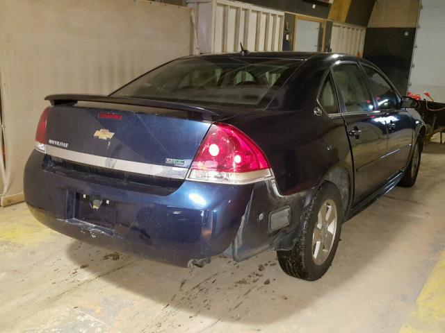 2G1WT57K691190211 - 2009 CHEVROLET IMPALA 1LT BLUE photo 4