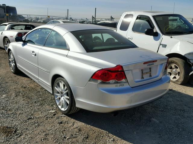 YV1MC682X6J001171 - 2006 VOLVO C70 T5 SILVER photo 3