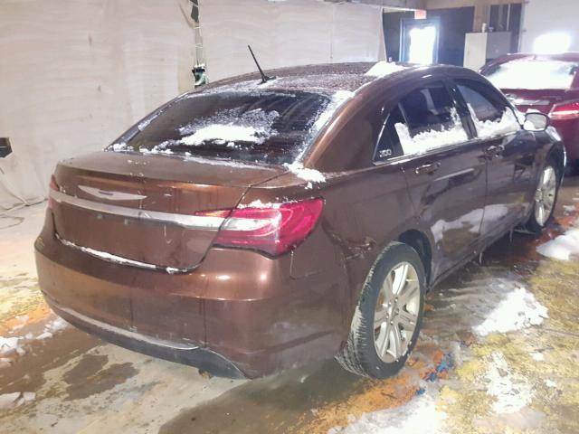 1C3CCBBB5DN601237 - 2013 CHRYSLER 200 TOURIN BROWN photo 4