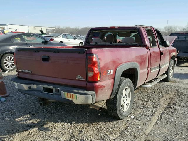 1GCEK19Z17Z202567 - 2007 CHEVROLET SILVERADO MAROON photo 4