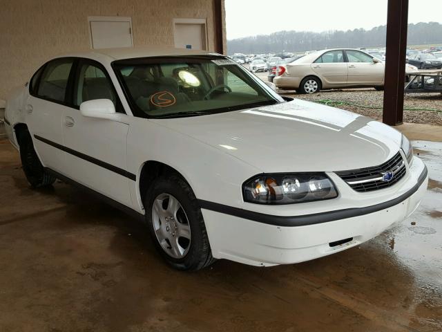 2G1WF52E439362687 - 2003 CHEVROLET IMPALA WHITE photo 1