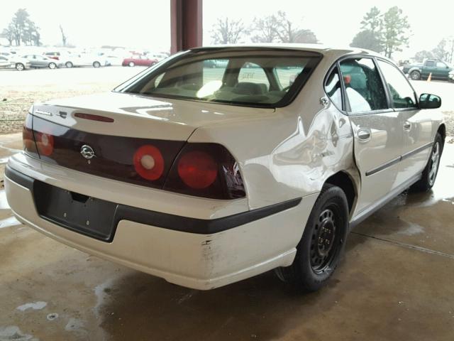 2G1WF52E439362687 - 2003 CHEVROLET IMPALA WHITE photo 4