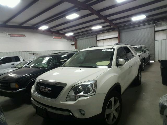 1GKLRMED4AJ267986 - 2010 GMC ACADIA SLT WHITE photo 2