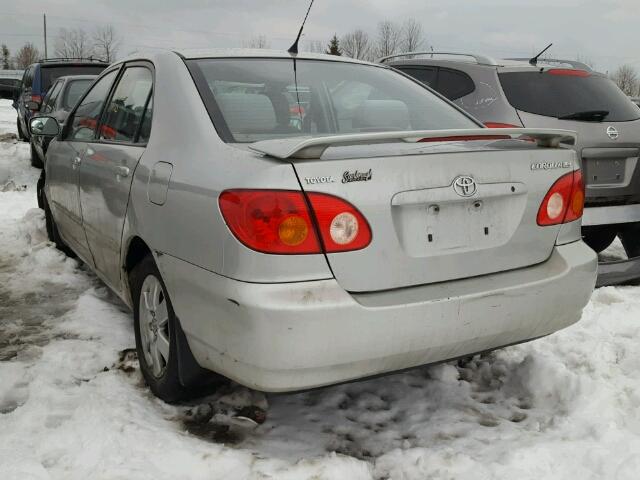 2T1BR32E44C825155 - 2004 TOYOTA COROLLA CE GRAY photo 3