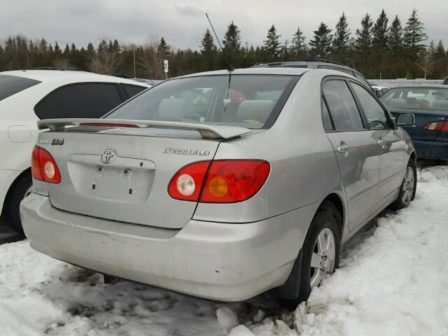 2T1BR32E44C825155 - 2004 TOYOTA COROLLA CE GRAY photo 4