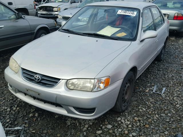 1NXBR12E91Z508132 - 2001 TOYOTA COROLLA CE SILVER photo 2