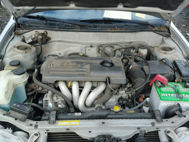 1NXBR12E91Z508132 - 2001 TOYOTA COROLLA CE SILVER photo 7