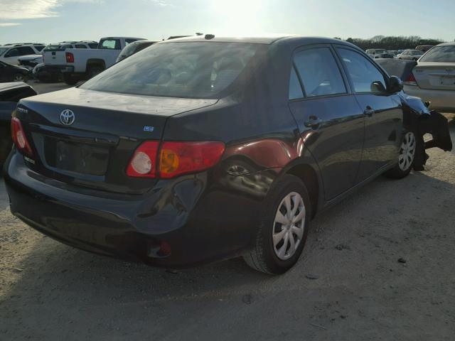 1NXBU4EE3AZ336269 - 2010 TOYOTA COROLLA BA BLACK photo 4