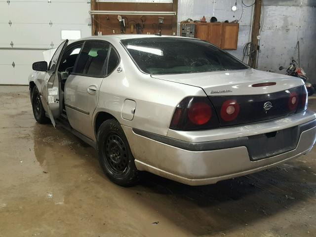 2G1WF52E559346047 - 2005 CHEVROLET IMPALA SILVER photo 3