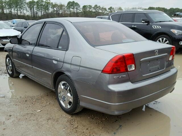 2HGES16504H563982 - 2004 HONDA CIVIC LX GRAY photo 3