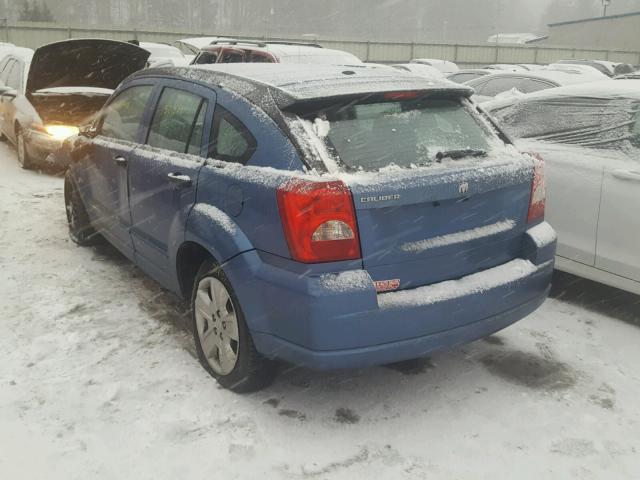 1B3HB48B97D330718 - 2007 DODGE CALIBER SX BLUE photo 3