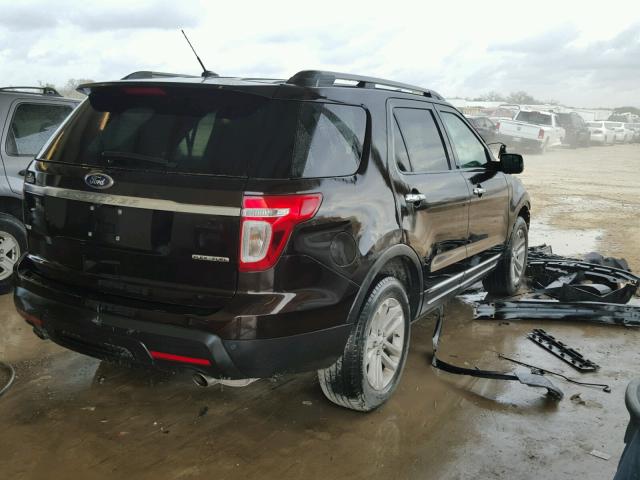1FM5K7D88DGA70718 - 2013 FORD EXPLORER X BROWN photo 4