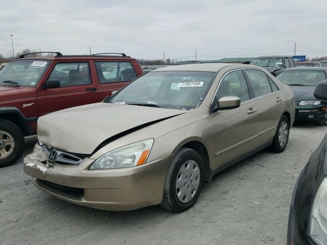 1HGCM56374A126065 - 2004 HONDA ACCORD LX GOLD photo 2