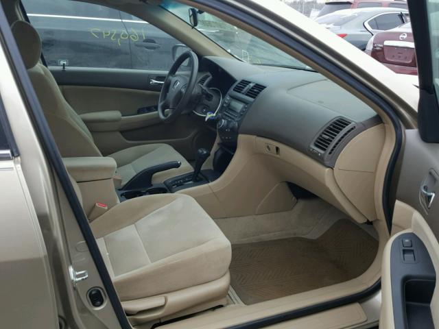 1HGCM56374A126065 - 2004 HONDA ACCORD LX GOLD photo 5