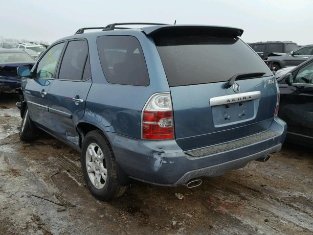 2HNYD18935H503146 - 2005 ACURA MDX TOURIN BLUE photo 3