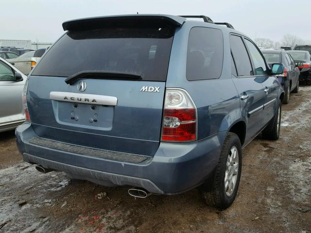 2HNYD18935H503146 - 2005 ACURA MDX TOURIN BLUE photo 4