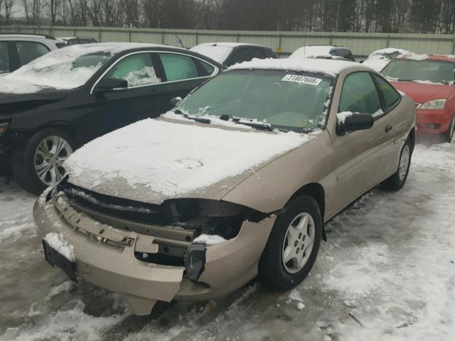 1G1JC12F647336597 - 2004 CHEVROLET CAVALIER TAN photo 2