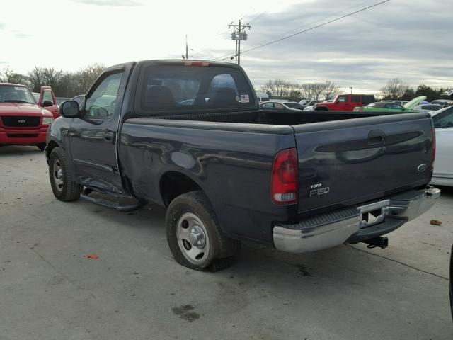 2FTZF17221CA31604 - 2001 FORD F150 BLUE photo 3