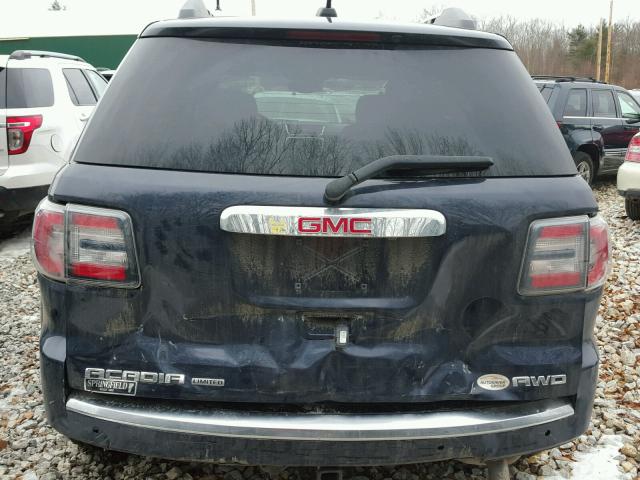 1GKKVSKD3HJ154752 - 2017 GMC ACADIA LIM BLUE photo 9