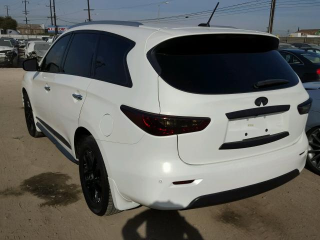 5N1AL0MN9DC335744 - 2013 INFINITI JX35 BASE WHITE photo 3