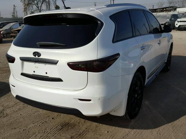 5N1AL0MN9DC335744 - 2013 INFINITI JX35 BASE WHITE photo 4