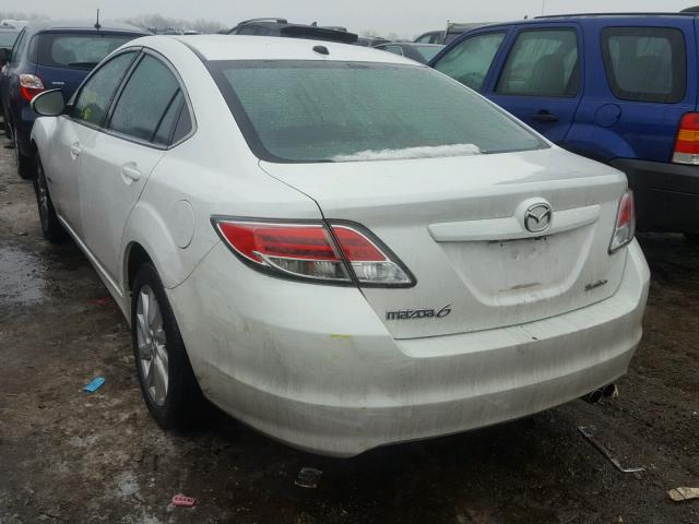 1YVHZ8CH2B5M21369 - 2011 MAZDA 6 I WHITE photo 3