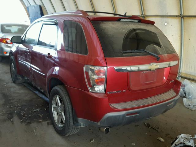 2CNDL73F456148681 - 2005 CHEVROLET EQUINOX LT BURGUNDY photo 3