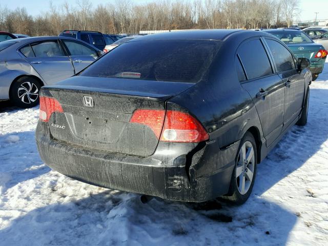 1HGFA16877L134539 - 2007 HONDA CIVIC EX BLACK photo 4