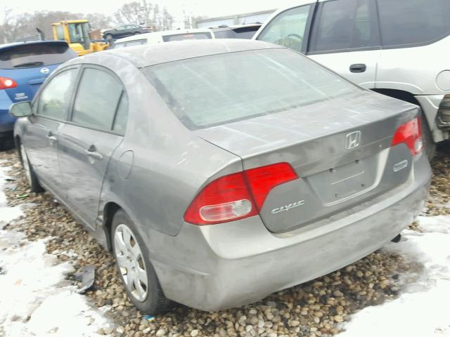 1HGFA16596L140024 - 2006 HONDA CIVIC LX GRAY photo 3