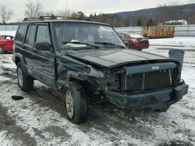 1J4FF58S3YL271750 - 2000 JEEP CHEROKEE C GREEN photo 1