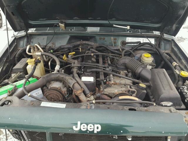 1J4FF58S3YL271750 - 2000 JEEP CHEROKEE C GREEN photo 7