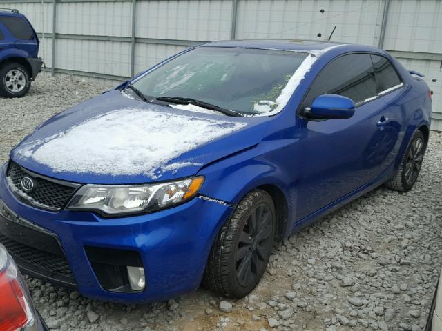 KNAFW6A3XD5675350 - 2013 KIA FORTE SX BLUE photo 2