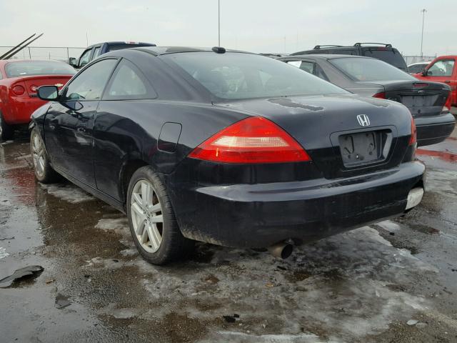 1HGCM81664A007569 - 2004 HONDA ACCORD EX BLACK photo 3