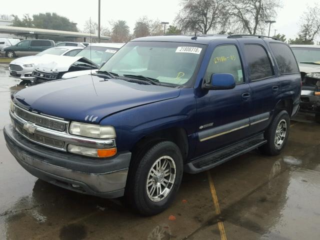 1GNEC13Z33R206269 - 2003 CHEVROLET TAHOE C150 BLUE photo 2