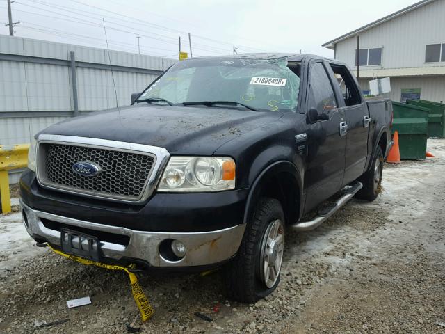 1FTPW14V66FB78638 - 2006 FORD F150 SUPER BLACK photo 2