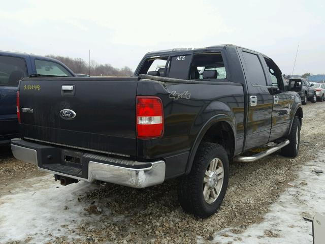 1FTPW14V66FB78638 - 2006 FORD F150 SUPER BLACK photo 4