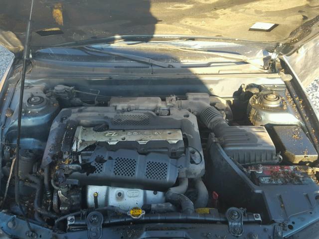 KMHDN45D32U372669 - 2002 HYUNDAI ELANTRA GL GREEN photo 7