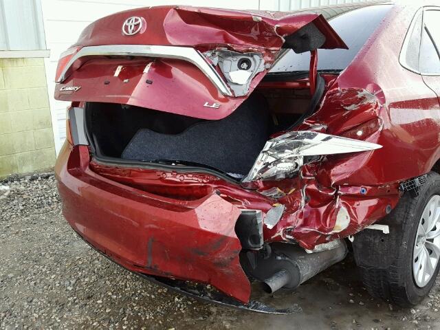 4T1BF1FK6FU912053 - 2015 TOYOTA CAMRY LE MAROON photo 9