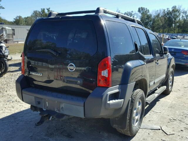 5N1AN08W35C613973 - 2005 NISSAN XTERRA OFF BLACK photo 4