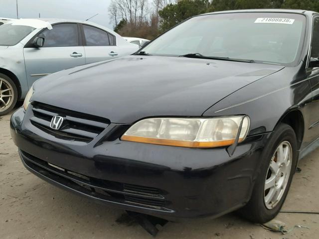 1HGCG56762A131636 - 2002 HONDA ACCORD SE BLACK photo 9