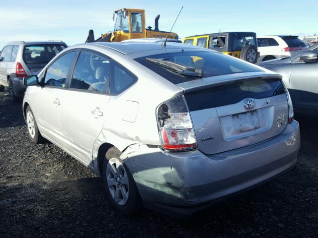 JTDKB20U357055574 - 2005 TOYOTA PRIUS SILVER photo 3